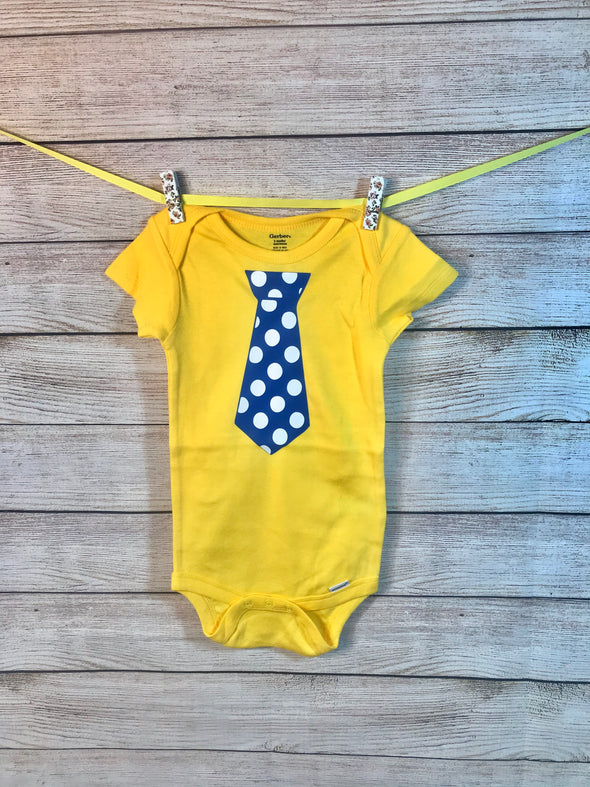 Polka Dot Tie Onesie