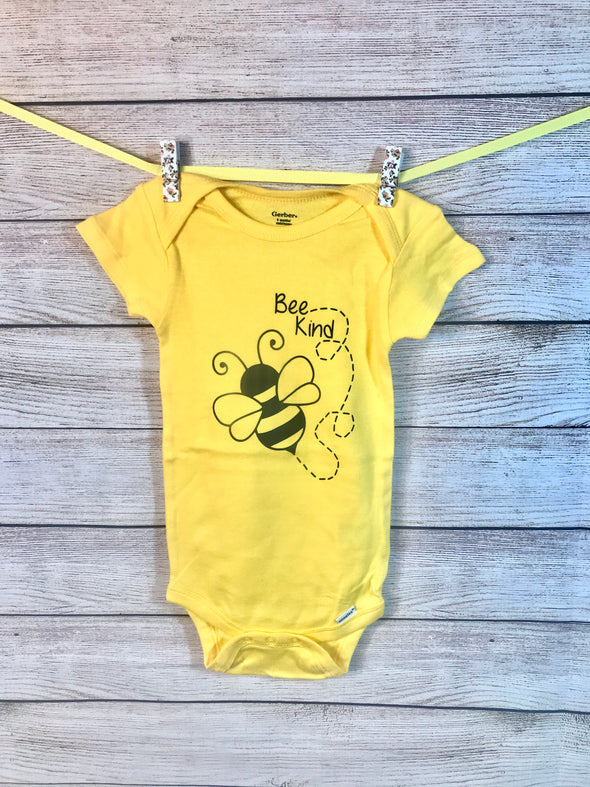 Yellow Bee Kind Onesie