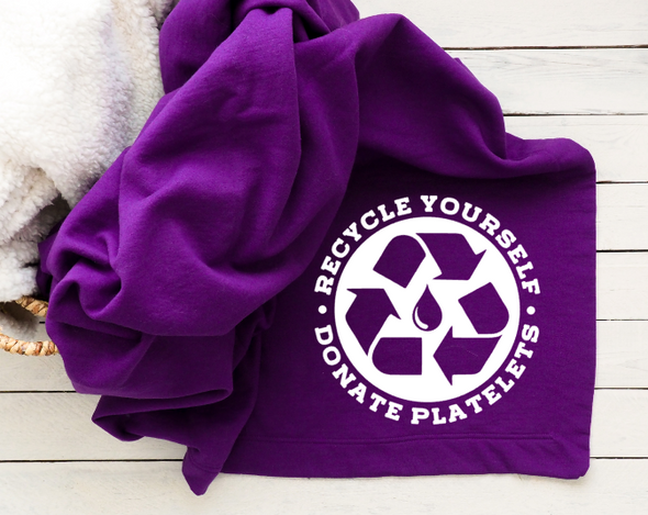 Recycle Yourself Donate Platelets Blanket