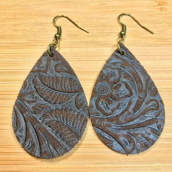 Floral Embossed Teardrops