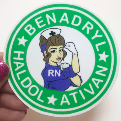B52 Nurse Sticker