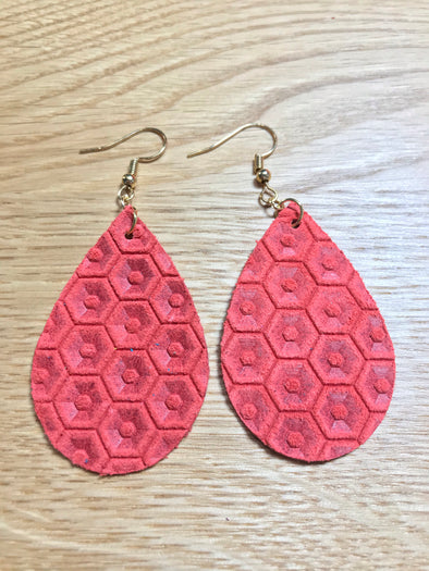 Red Honeycomb Teardrops