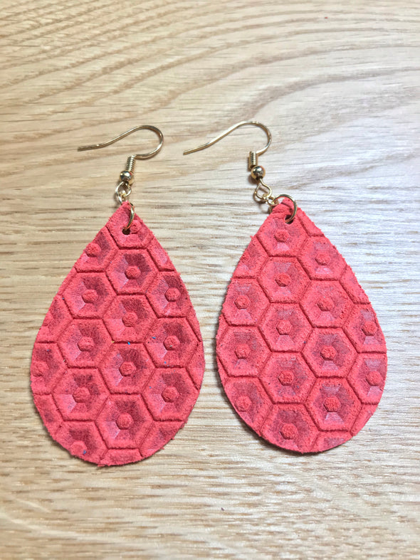 Red Honeycomb Teardrops