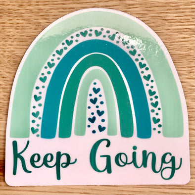 Keep Going Rainbow Sticker