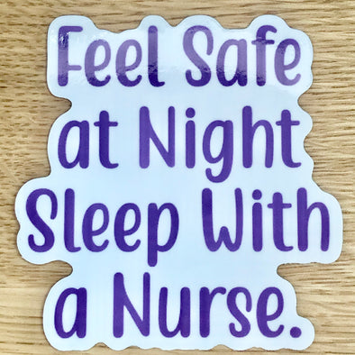 Feel Safe At Night Sticker