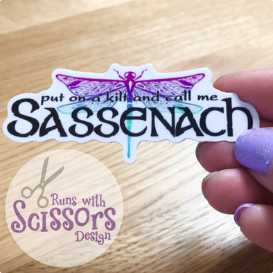 Sassenach Dragonfly Sticker