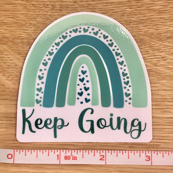 Keep Going Rainbow Sticker