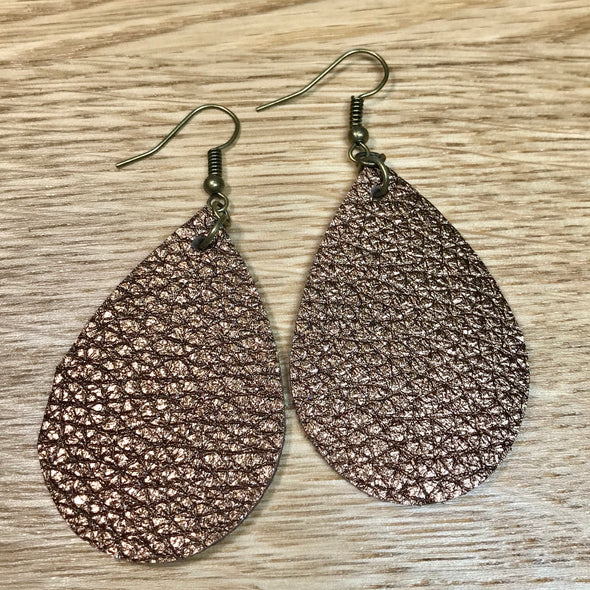 Metallic Bronze Teardrops