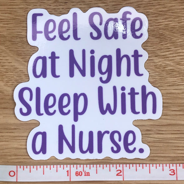 Feel Safe At Night Sticker