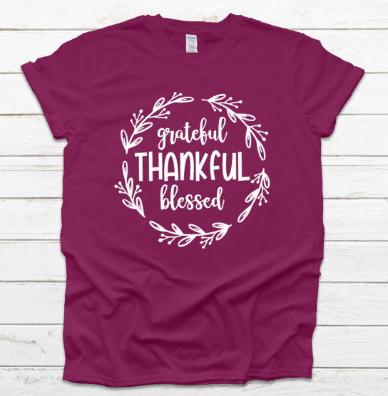 Grateful, Thankful, Blessed Unisex T-shirt