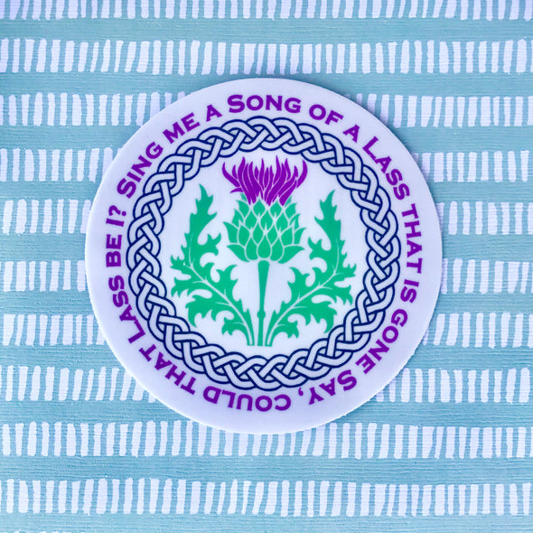 Thistle Sticker