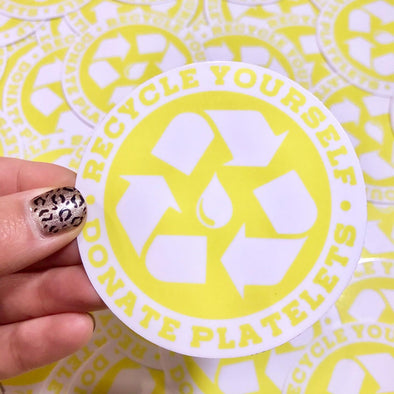 Recycle Yourself Circle Sticker
