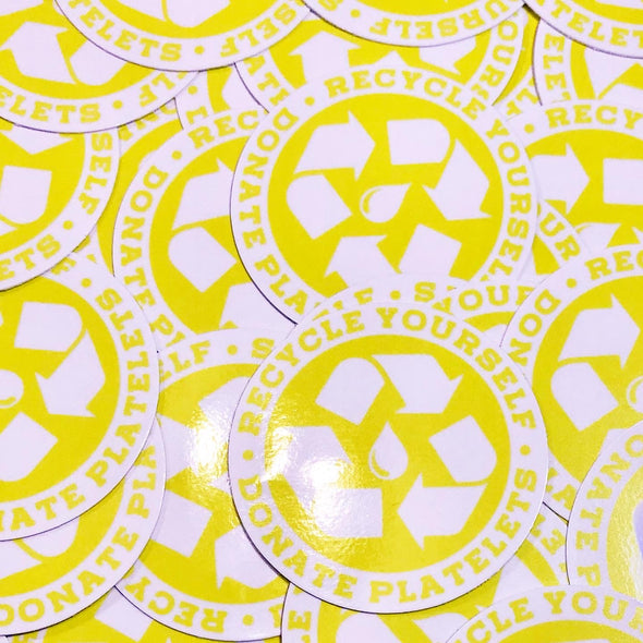 Recycle Yourself Circle Sticker