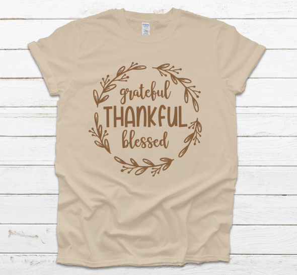 Grateful, Thankful, Blessed Unisex T-shirt